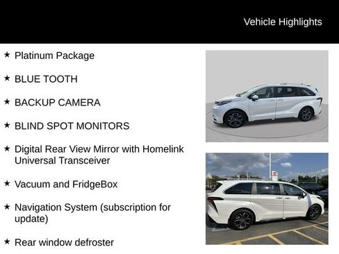 Used 2025 Toyota Sienna Platinum AWD/4WD image 7