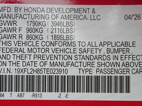 New 2026 Honda Civic Sport image 21