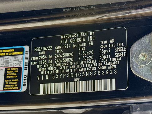 Used 2022 Kia Telluride EX w/ EX Premium Package AWD/4WD image 24