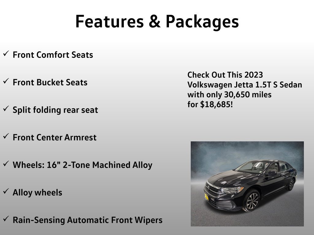 Used 2023 Volkswagen Jetta S w/ IQ.Drive Package FWD image 21