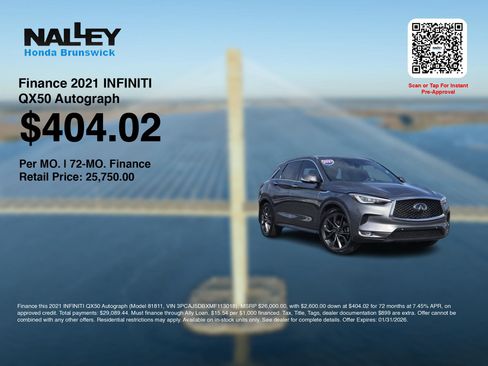Used 2021 INFINITI QX50 Autograph image 3