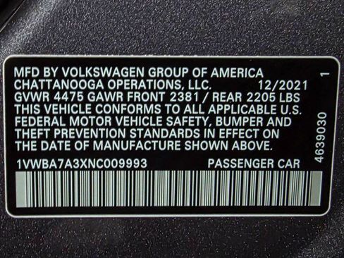 Used 2022 Volkswagen Passat 2.0T image 42