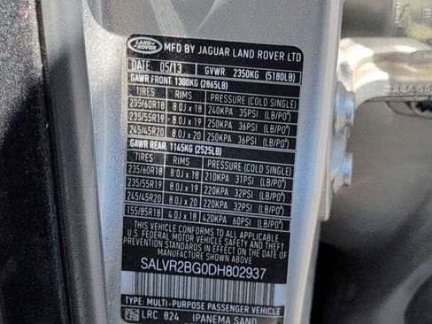 Used 2013 Land Rover Range Rover Evoque Pure Premium AWD/4WD image 35