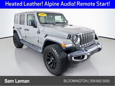Used 2019 Jeep Wrangler Unlimited Sahara w/ Uconnect 4C Nav & Sound Group AWD/4WD image 1