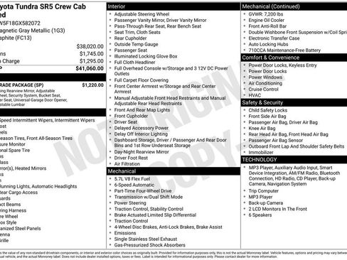 Used 2016 Toyota Tundra SR5 w/ SR5 Upgrade Package image 8