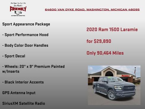 Used 2020 RAM 1500 Laramie w/ Sport Appearance Package image 15