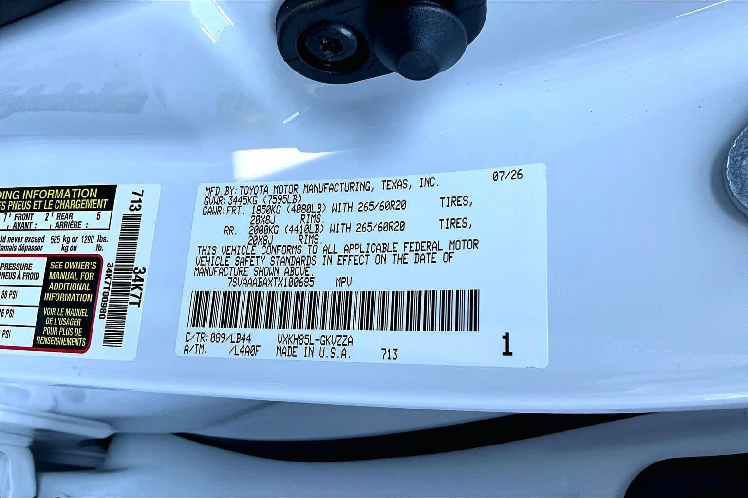 Certified 2026 Toyota Sequoia 1794 Edition AWD/4WD image 33