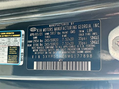 Used 2021 Kia Telluride SX w/ Nightfall Edition Package image 36