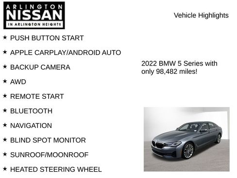 Used 2022 BMW 540i xDrive w/ Premium Package image 8