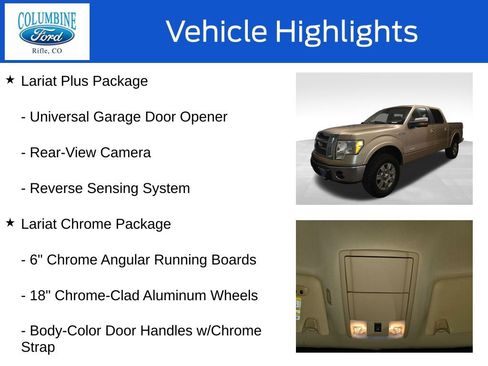 Used 2012 Ford F150 Lariat w/ Lariat Chrome Pkg image 8