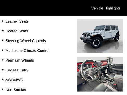 Used 2021 Jeep Wrangler Unlimited Rubicon w/ Uconnect 4C Nav & Sound Group AWD/4WD image 26
