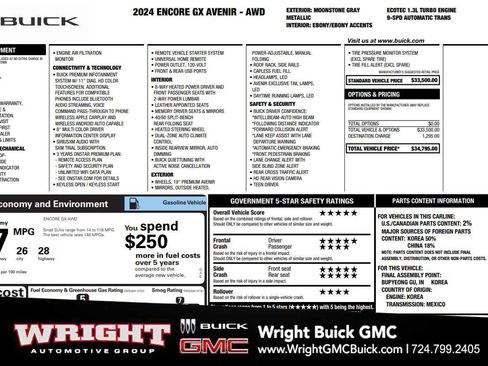 Certified 2024 Buick Encore GX Avenir image 1