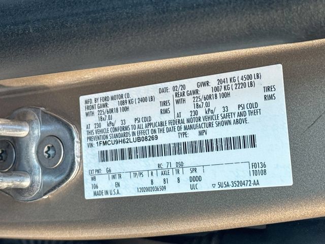 Used 2020 Ford Escape SEL AWD/4WD image 34