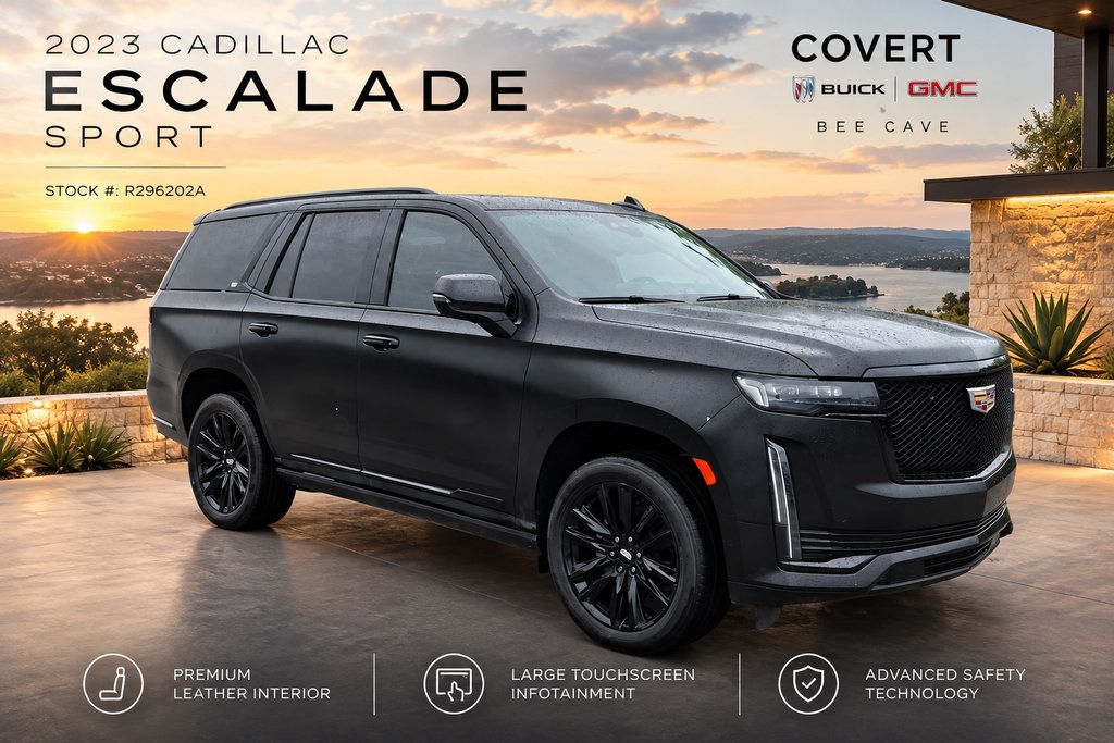 Used 2023 Cadillac Escalade Sport w/ Touring Package AWD/4WD 360° Tour