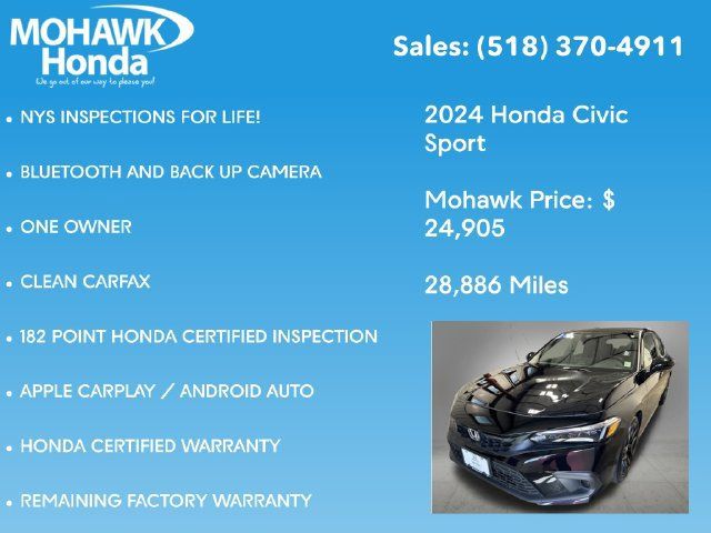 Certified 2024 Honda Civic Sport image 8