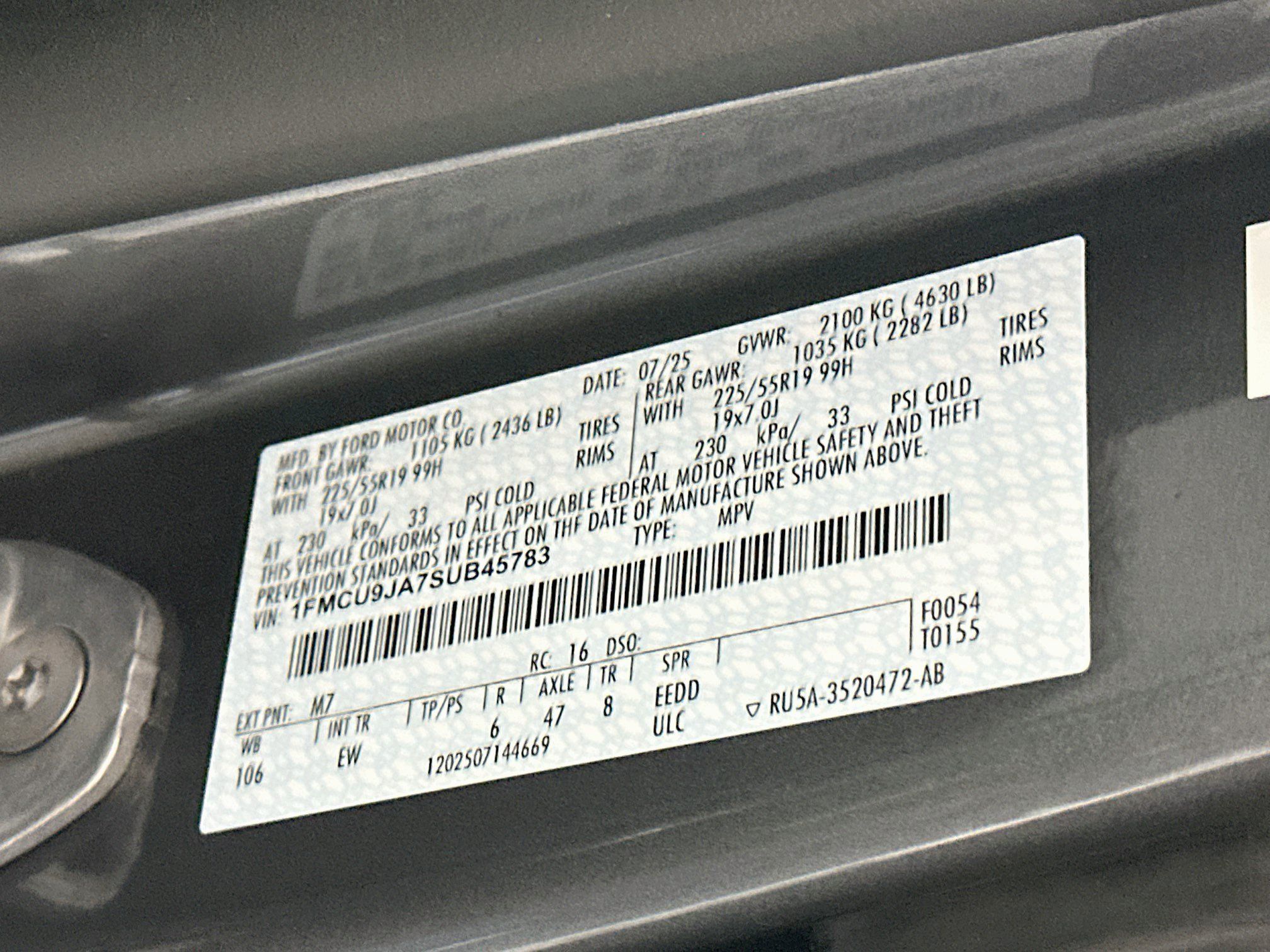 Used 2025 Ford Escape Platinum AWD/4WD image 12