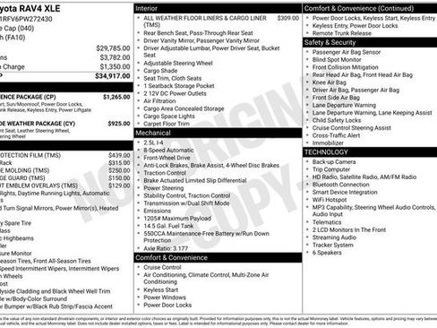 Used 2023 Toyota RAV4 XLE w/ Convenience Package FWD image 35