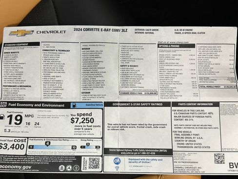 Used 2024 Chevrolet Corvette E-Ray w/ Stealth Interior Trim Package AWD/4WD image 42