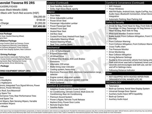 Used 2024 Chevrolet Traverse RS AWD/4WD image 2