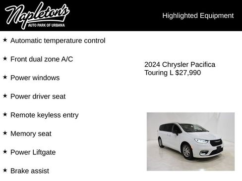 Used 2024 Chrysler Pacifica Touring-L image 15