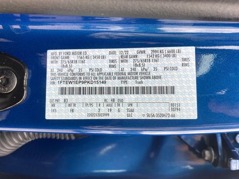 Used 2023 Ford F150 XLT w/ Equipment Group 302A High AWD/4WD image 10