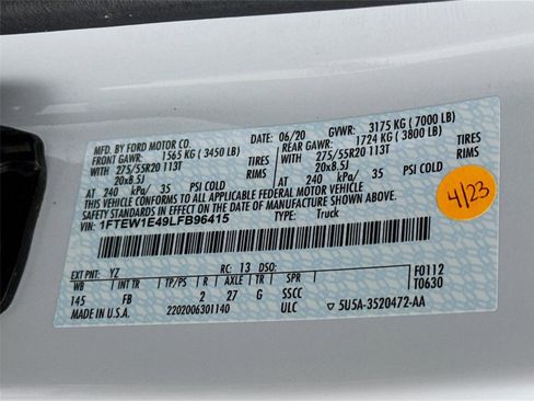 Used 2020 Ford F150 XLT w/ Equipment Group 302A Luxury image 32