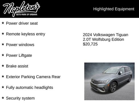 Used 2024 Volkswagen Tiguan Wolfsburg Edition image 3