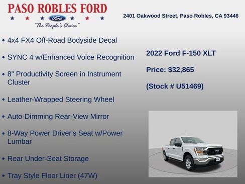 Used 2022 Ford F150 XLT w/ Equipment Group 301A Mid AWD/4WD image 24
