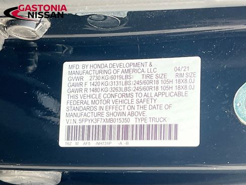 Used 2021 Honda Ridgeline RTL-E image 41