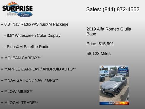 Used 2019 Alfa Romeo Giulia RWD image 12