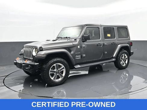 Used 2019 Jeep Wrangler Unlimited Sahara w/ Cold Weather Group AWD/4WD image 1