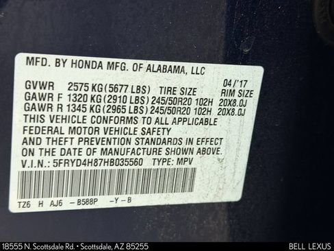 Used 2017 Acura MDX SH-AWD w/ Advance Package image 35