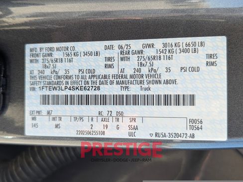 Used 2025 Ford F150 XLT w/ Equipment Group 301A Standard AWD/4WD image 34