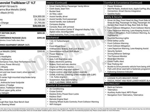 New 2026 Chevrolet TrailBlazer LT w/ Midnight Edition image 23