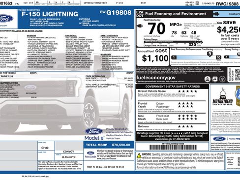 Used 2024 Ford F150 Lightning Flash AWD/4WD image 3
