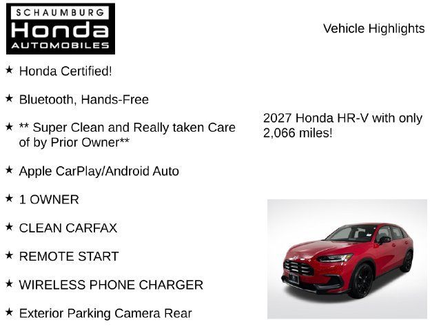 Certified 2027 Honda HR-V Sport image 14