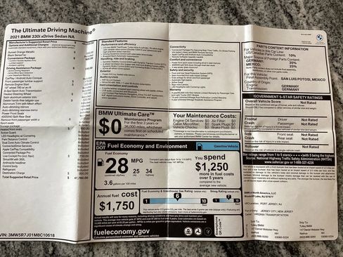 Used 2021 BMW 330i xDrive Sedan w/ Convenience Package AWD/4WD image 25