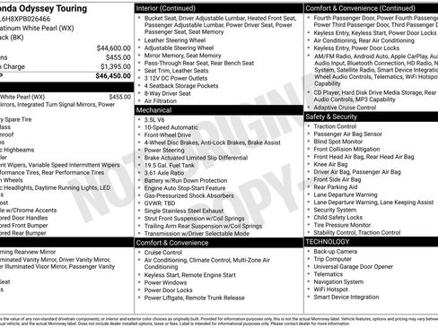 Used 2023 Honda Odyssey Touring image 62