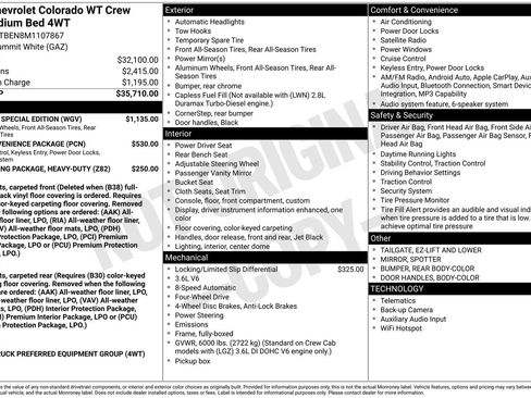 Used 2021 Chevrolet Colorado W/T w/ Custom Special Edition image 22