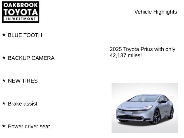 Certified 2025 Toyota Prius XLE FWD image 6