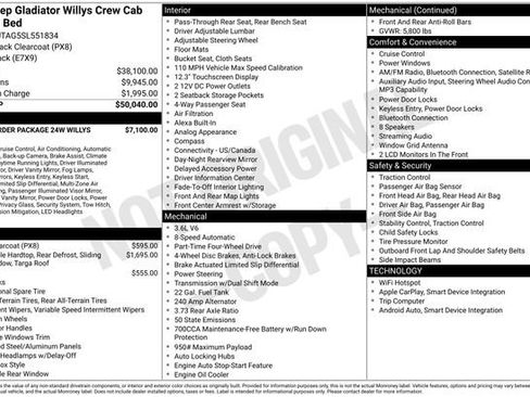 New 2025 Jeep Gladiator Willys image 7
