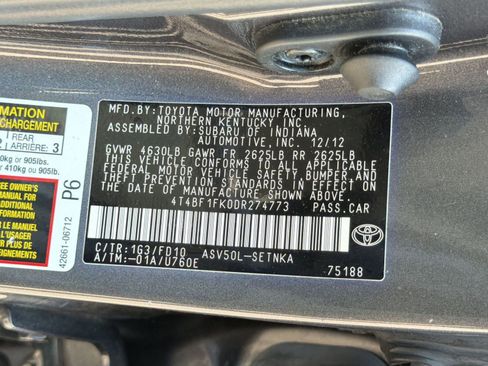 Used 2013 Toyota Camry LE FWD image 20