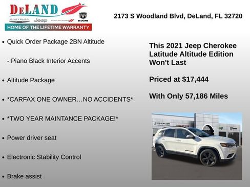 Used 2021 Jeep Cherokee Latitude Plus image 3