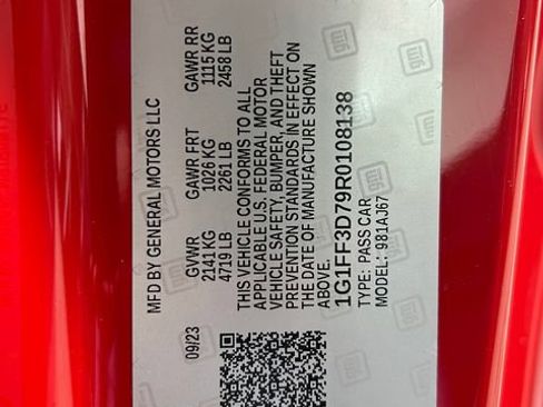 Used 2024 Chevrolet Camaro SS RWD image 23