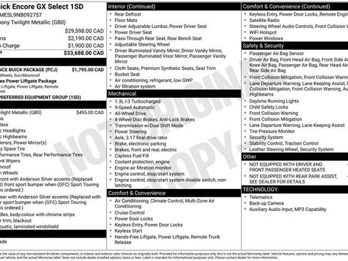 Used 2022 Buick Encore GX Select w/ Experience Buick Package AWD/4WD image 28
