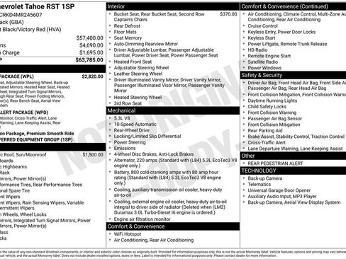 Used 2021 Chevrolet Tahoe RST w/ Luxury Package RWD image 6