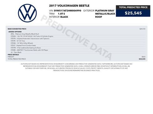 Used 2017 Volkswagen Beetle 1.8T S FWD image 3