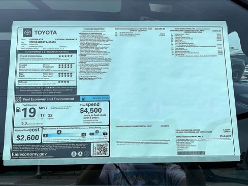 New 2026 Toyota Tundra Platinum AWD/4WD image 21