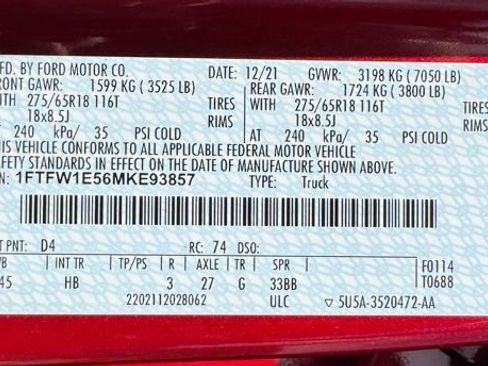 Certified 2021 Ford F150 Lariat AWD/4WD image 24