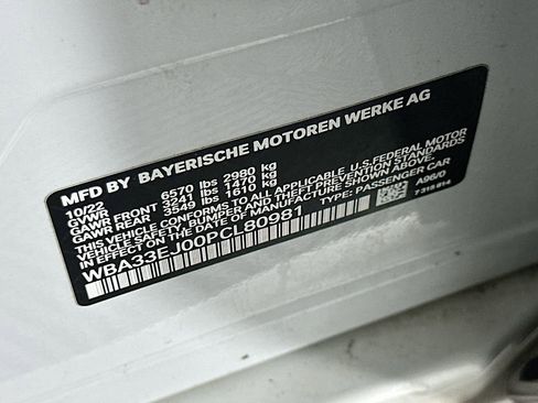 Certified 2023 BMW 760i xDrive w/ Parking Assistance Package image 33